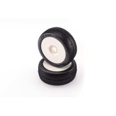 Pneus TT 1/8 "BANGKOK V2" RAIN Montés-Collés (2) HOTRACE TYRES
