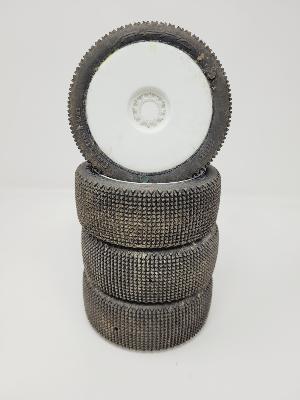 PNEUS CACTUS EVO GOMME M3 MONTÉS SUR JANTES BLANCHES (4) - 15% D'USURES VP-PRO