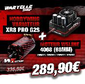 Combo Variateur XR8 PLUS G2S + Moteur 4068 (KV au choix) WS-LINE