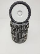 PNEUS BANGKOK V2 GOMME WHITE MONTÉS SUR JANTES BLANCHE (4) - 5% D'USURES