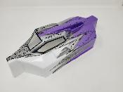 CARROSSERIE EB48 2.x BLANC/SILVER/VIOLET PEINTE POUR EB48 2.0 - 2.1 TEKNO-RC