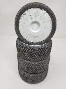 PNEUS DASH GOMME PURPLE MONTÉS SUR JANTES WSLINE BLANCHES (4) - 5% D'USURE 6-MIK