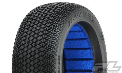 Pneus "Invader" M4 (super-soft) avec inserts bleus PROLINE RACING