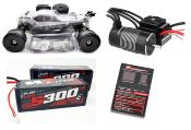 Hyper SSE Truggy + COMBO ROBITRONIC 150A + MOTEUR 2000KV + ACCUS WS LINE 5300 60C (PRISES DEANS) HOBAO RACING