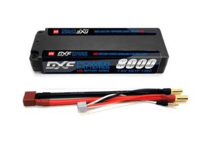 Lipo Batterie 2S 7.6V 8000mAh 130C 5mm avec cordon DEAN