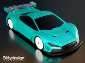 Carrosserie non-peinte HYPER TC 190mm Light weight BITTYDESIGN