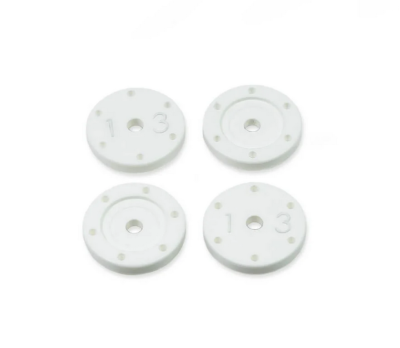 Pistons d'amortisseurs plats  16mm (6x1.3) (4) ET/NT48 2.2 TEKNO-RC