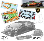 1/10 Carrosserie Huracan GT ORANGE1 190mm (non peinte) TEAM C