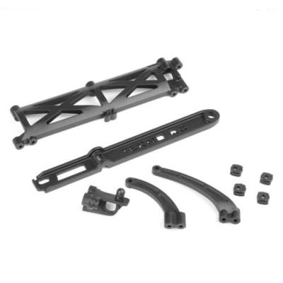 Chassis brace set and battery strap SCT410SL TEKNO-RC