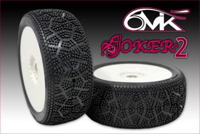 Pneus JOKER 2 montés-collés sur jantes MEGA (la paire) 6-MIK