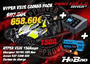 Combo Buggy VS2E 150Amp + Chargeur S100 + Lipo 4S 5200mAh XT90 WS-LINE