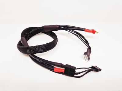 Câble de charge 4S Deans + prise d'équilibrage pour sortie chargeur XT60 (60cm) WS-Line