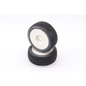 Pneus TT 1/8 Big Amazzonia Super-soft sur jantes blanches (2) HOT-RACE