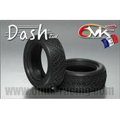 Pneus DASH avant 4x2 bleu + Inserts (la paire) 6-Mik