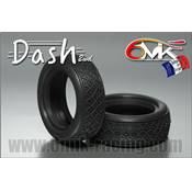 Pneus DASH avant 4x2 bleu + Inserts (la paire) 6-MIK