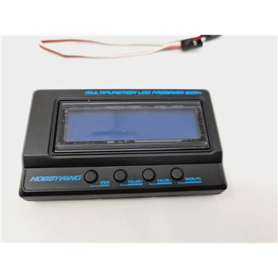 Boitier LCD variateur pro V2 + testeur d'accus HOBBYWING