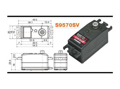 Servo S9570SV low-profile FUTABA