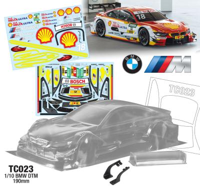 1/10 BMW DTM "SHELL" 190mm (non peinte) TEAM C