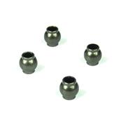 Pivot balls (5.8mm, no flange, brake/steering linkage, aluminum, 4pcs) TEKNO-RC