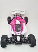 Carrosserie VSE Rose/Blanc peinte pour Hobao VSE