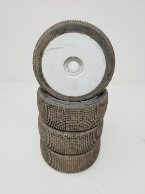 PNEUS WS03 GOMME VERT 25 MONTÉS SUR JANTES BLANCHES (4) - 10% D'USURES WS LINE