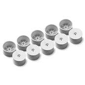 Lot de 5 paires de jantes arrières blanches 2020 (hexagones 12mm) 4x4/4x2