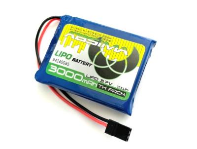 Accu d'émission Lipo 1S 3000mAh  prise JR ABSIMA