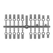 Chappes plastique grise pour axe de 3.5mm pour RC10 4WD/FT TEAM ASSOCIATED