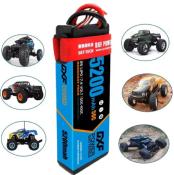 Lipo Batterie 2S 7.4V 5200mAh 50C Blue cordon DEAN DXF-POWER