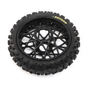 Pneu Arrière Dunlop MX53 sur jante noir - PROMOTO MX LOSI