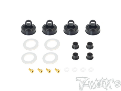 Bouchons d'amortisseurs type Emulsion pour Kyosho (les 2 paires) T-WORK'S