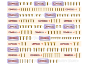 Kit complet de vis acier nitride doré pour Tekno-RC EB482.1 (153 pièces) T-WORK'S