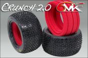 Pneus Crunch 2.0 arrières Vert + inserts (la paire) 6-Mik