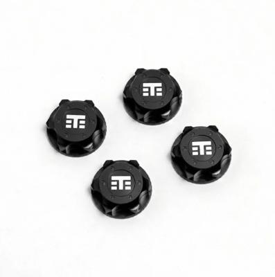 Ecrous de roues fermés NOIR logo "T" (4) TEKNO-RC