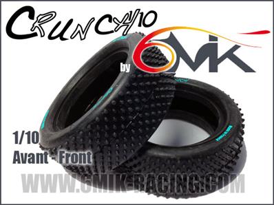 Pneus Crunch avant 4x4 orange seul (medium) (la paire) 6-Mik