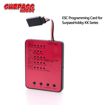 Carte de programmation LED rouge (61 x 48 x 6mm) SURPASS HOBBY