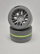 Volant gris DAS Speed Ultimate pour Radiocommande 1pc (Sanwa, Futaba, Fly sky..) (Vert Fluo) DAS SPEED