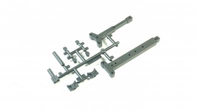 Plastic center chassis T-brace set Hard SWORKZ