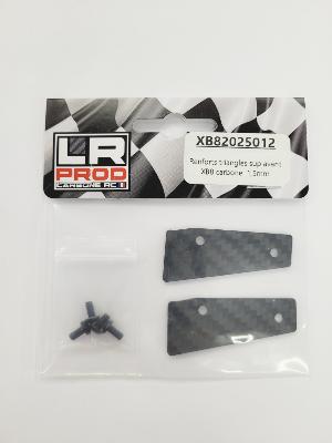 Renforts triangles sup avant XB8 carbone 1.5mm LR PROD