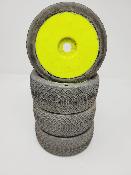 PNEUS SAHARA GOMME SUPERSOFT MONTÉS SUR JANTES JAUNES (4) - 10% D'USURES HOTRACE