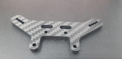 Support d'amortisseur avant carbone 4mm pour Tekno EB410.2 LR PROD