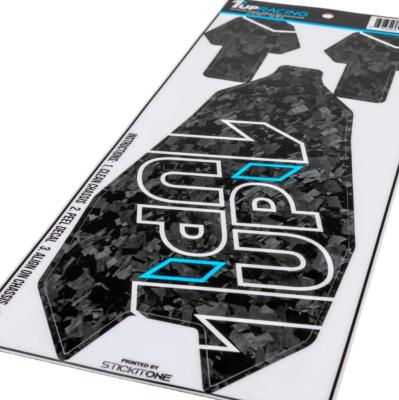Protection autocollante de chassis look Carbon Forgé pour RC10 B7.1 1UP-RACING 