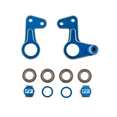 RC10 FT CNC Bellcrank Set, Blue TEAM-ASSOCIATED