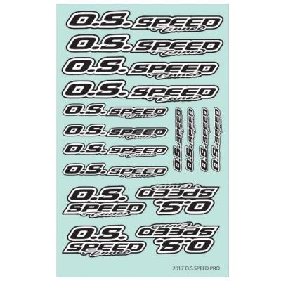 Stickers Speed Pro Noir et blanc O.S