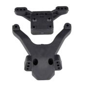 Top Plate and Ballstud Mount, carbon TEAM-ASSOCIATED