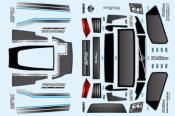 Carrosserie de Camion EPX peinte Blanc Perle + Stickers HOBAO
