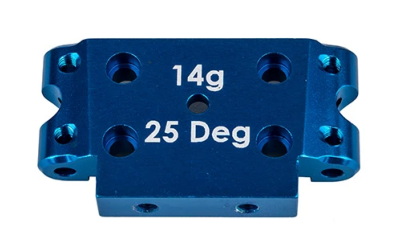 Cellule avant aluminium bleue 25° DR10 FT TEAM-ASSOCIATED