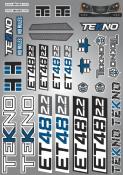 Stickers/Decal ET48 2.2 TEKNO-RC