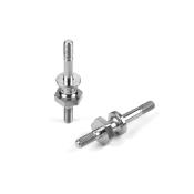 Fixation d'amortisseurs supérieur M3 Titane (2) - XRAY