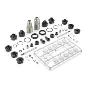 Set amortisseurs 35.5mm bouchons courts -13mm (2) - XRAY